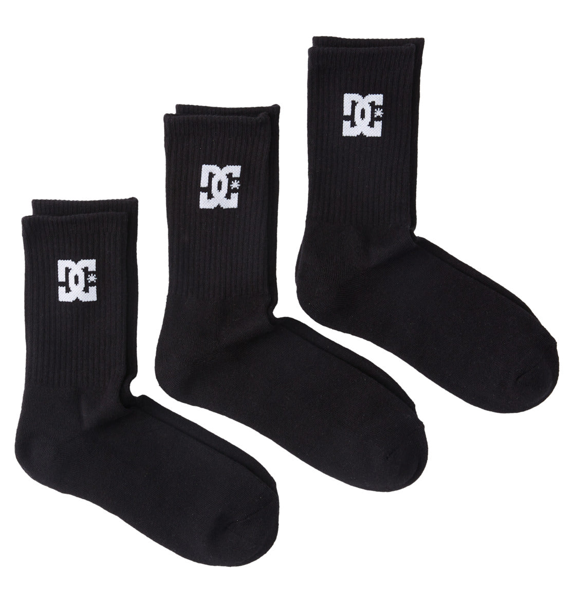 Mens DC 3 Pack Crew Socks - DC Shoes Singapore