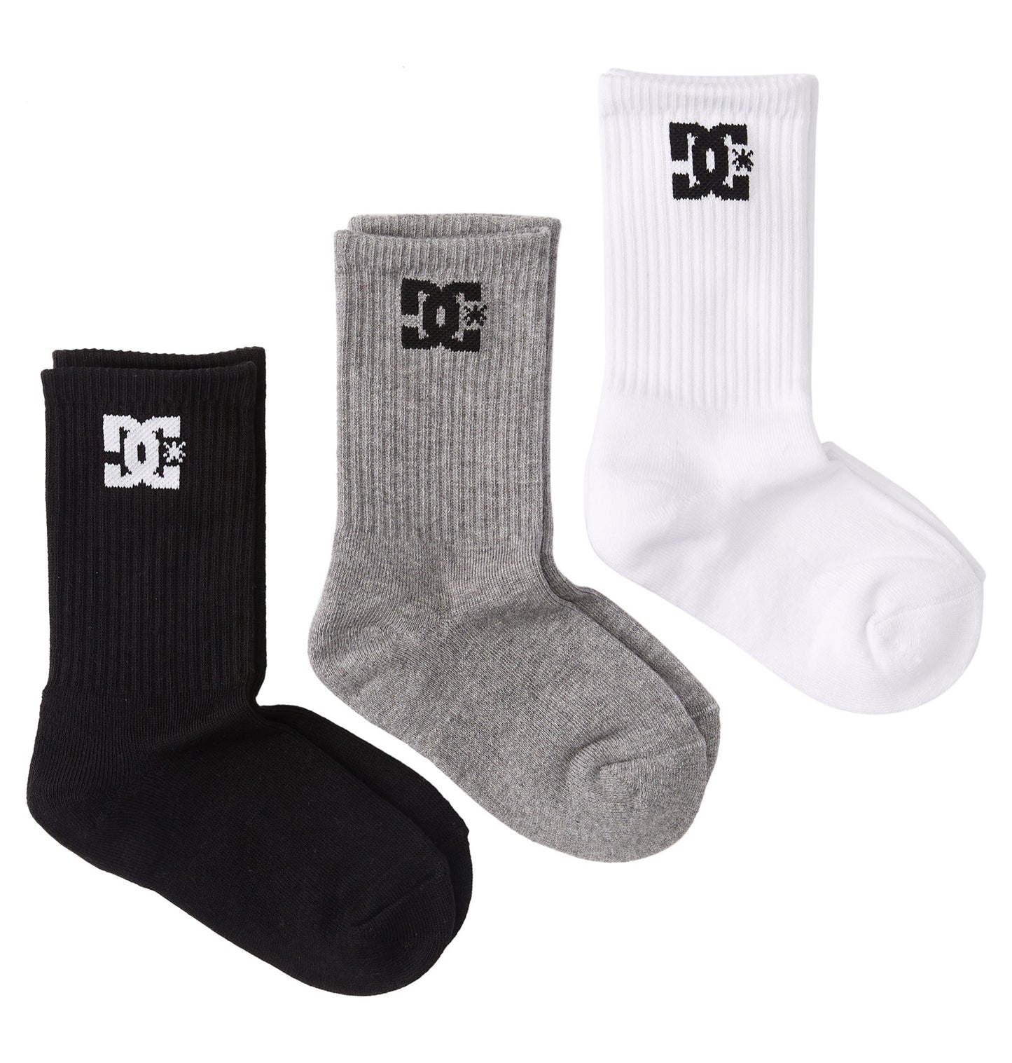 Mens Crew 3 Pack Crew Socks - DC Shoes Singapore